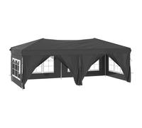 Vidaxl Tente De Réception Pliable Avec Parois Anthracite 3x6 M