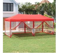 vidaXL Tente de Réception Pliable avec Parois Belvédère de Camping Pavillon d'Extérieur Tonnelle de Jardin Chapiteau Patio 93555