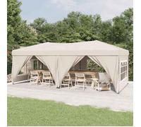 vidaXL Tente de réception pliable avec parois 93543 – Tonnelle de camping, pavillon de jardin