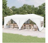 vidaXL Tente de Réception Pliable avec Parois, Tonnelle de Camping, Belvédère de Pique-nique, Pavillon de Jardin Terrasse 93545
