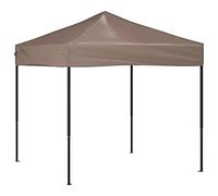 vidaXL Tente de Réception Pliable Belvédère de Camping Pavillon d'Extérieur Tonnelle de Jardin Chapiteau Patio Terrasse Taupe 2x2 m