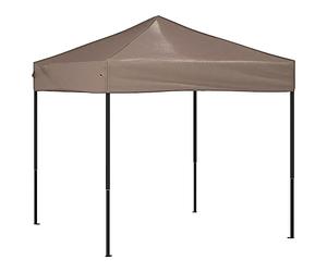 vidaXL Tente de Réception Pliable Belvédère de Camping Pavillon d'Extérieur Tonnelle de Jardin Chapiteau Patio Terrasse Taupe 2x2 m