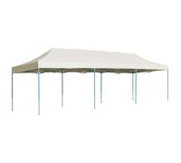 vidaXL Tente de Réception Pliable Blanc Cassé Tonnelle Chapiteau de Jardin 44974
