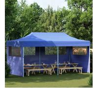 vidaXL Tente de réception pliable bleue 3 x 6 m