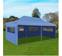 vidaXL Tente de réception pliable bleue 3 x 6 m