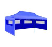 Tente de réception pliable - VIDAXL - 3 x 6 m - Bleue - Protection UV maximale