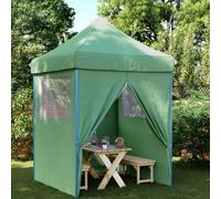 Vidaxl Tente De Réception Pliable Escamotable 4 Parois Latérales Vert