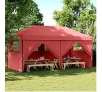 Vidaxl Tente De Réception Pliable Escamotable Avec 4 Parois Latérales