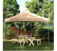 vidaXL Tente de réception pliable escamotable beige 292x292x315 cm, tente, tente à auvent, auvent de gazebo, tente gazebo, 4004914