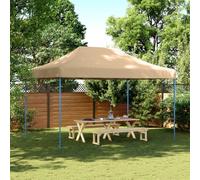 Vidaxl Tente De Réception Pliable Escamotable Beige 440x292x315 Cm