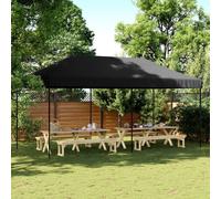 Vidaxl Tente De Réception Pliable Escamotable Noir 580x292x315 Cm