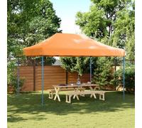 Vidaxl Tente De Réception Pliable Escamotable Orange 440x292x315 Cm