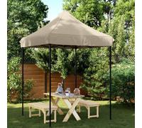 Vidaxl Tente De Réception Pliable Escamotable Taupe 200x200x306 Cm