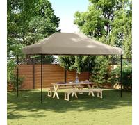 Vidaxl Tente De Réception Pliable Escamotable Taupe 440x292x315 Cm