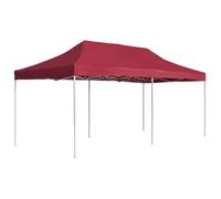 vidaXL Tente de réception pliable Aluminium 6x3 m Bordeaux Rouge – Imperméable