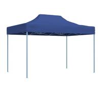 Partytent inklapbaar 3x4 m staal blauw48889