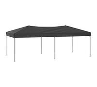 vidaXL Tente de Réception Pliable, Tonnelle de Camping, Belvédère de Pique-Nique, Pavillon de Jardin Terrasse Patio Extérieur, Anthracite 3x6 m