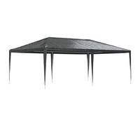 vidaXL Tente de Réception Professionnelle Tonnelle de Patio Chapiteau de Jardin Pavillon d'Extérieur Belvédère Terrasse 4x6 m Anthracite 90 g/m²