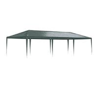 vidaXL Tente de Réception Professionnelle Tonnelle de Patio Chapiteau de Jardin Pavillon d'Extérieur Belvédère Terrasse Camping 4x9 m Vert 90 g/m²