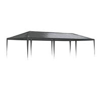vidaXL Tente de Réception Professionnelle Tonnelle de Patio Chapiteau de Jardin Pavillon d'Extérieur Belvédère Terrasse 4x9 m Anthracite 90 g/m²