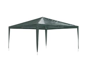 vidaXL Tente de Réception Professionnelle Tonnelle de Patio Chapiteau de Jardin Pavillon d'Extérieur Belvédère Terrasse Camping 4x4 m Vert 90 g/m²