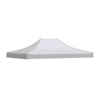 vidaXL Tente de réception - Résistant aux UV et à l'eau - Bâche de Toit de Rechange - pour Tente de Jardin, tonnelle - 4 x 3 m - Blanc - 270 g/m²