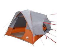 vidaXL Tente de Voiture 4 Personnes Gris et Orange imperméable