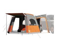 vidaXL Tente de voiture 4 personnes gris et orange imperméable 4009493