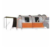 vidaXL Tente de voiture 4 personnes gris et orange imperméable 4009502