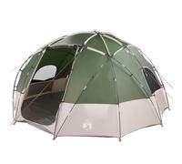 vidaXL Tente dôme 475 x 475 x 235 cm Taffetas Vert - Polyester imperméable, 12 personnes
