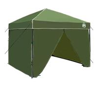 vidaXL Tente Événement Pop Up Verte 250 x 250 cm en Tissu Oxford, Parfaite pour l'extérieur. Comprend Un Cadre pré-assemblé et Un Sac de Transport. Idéale pour 2 Personnes, C'est l'abri Parfait pour