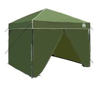 vidaXL Tente Événement Pop Up Verte 250 x 250 cm en Tissu Oxford, Parfaite pour l'extérieur. Comprend Un Cadre pré-assemblé et Un Sac de Transport. Idéale pour 2 Personnes, C'est l'abri Parfait pour