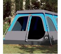 vidaXL Tente familiale à dôme 10 personnes bleu libération rapide, tente, tente de jardin, abri extérieur, tente de camping,