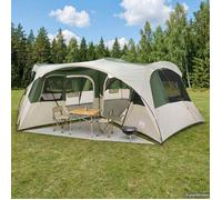 vidaXL Tente familiale avec auvent imperméable 6 personne Vert 42042250