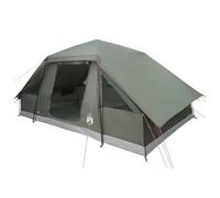 vidaXL Tente familiale avec toit imperméable pour 6 personnes Vert militaire