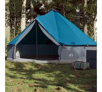 vidaXL Tente familiale tipi 6 personnes bleu imperméable, tente, tente de jardin, abri extérieur, tente de camping, abri de 94586
