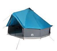 vidaXL Tente familiale tipi 6 Personnes Bleu imperméable, Tente, Tente de Jardin, abri extérieur, Tente de Camping, abri de Camping, abri de Jardin