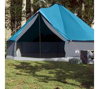 vidaXL Tente familiale tipi 8 personnes bleu imperméable, tente, tente de jardin, abri extérieur, tente de camping, abri de 94589