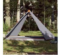 vidaXL Tente familiale tipi 8 personnes gris et orange imperméable, tente, tente de jardin, abri extérieur, tente de 94584
