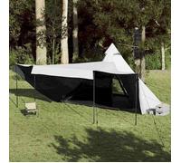 Tente familiale tipi 6 personnes tissu occultant imperméable Noir G