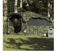 vidaXL Tente familiale tunnel 6 personnes camouflage imperméable, tente, tente de jardin, abri extérieur, tente de camping, 4009577