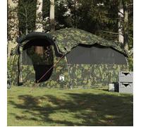 vidaXL Tente tunnel familiale 6 personnes camouflage imperméable 4009577