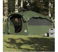 vidaXL Tente familiale tunnel 6 personnes vert olive imperméable, tente, tente de jardin, abri extérieur, tente de camping, 4009575