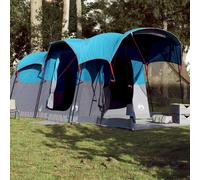 vidaXL Tente de camping tunnel 8 personnes bleu imperméable, tente, tente de jardin, abri d'extérieur, tente de camping, 94786