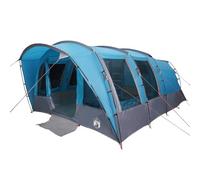 vidaXL Tente de camping tunnel 8 personnes bleu imperméable