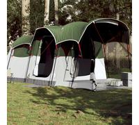 Vidaxl Tente Familiale Tunnel 8 Personnes Vert Imperméable