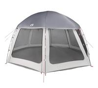 vidaXL Tente Piscine Toit Amovible parois Maille Gris 510x510 cm, Tente Grise, Tente de Jardin, abri de Jardin, Tente, abri extérieur, Tente étanche