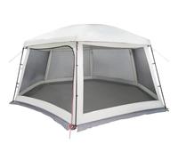 vidaXL Tente Piscine Toit Amovible parois Maille Gris 618x532 cm, Tente Grise, Tente de Jardin, abri de Jardin, Tente, abri extérieur, Tente étanche