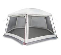 vidaXL Tente Piscine Toit Amovible parois Maille Gris 618x532 cm, Tente Grise, Tente de Jardin, abri de Jardin, Tente, abri extérieur, Tente étanche