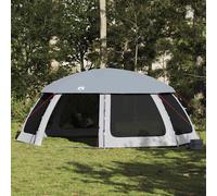 vidaXL Tente piscine toit amovible parois en maille gris 690x690 cm